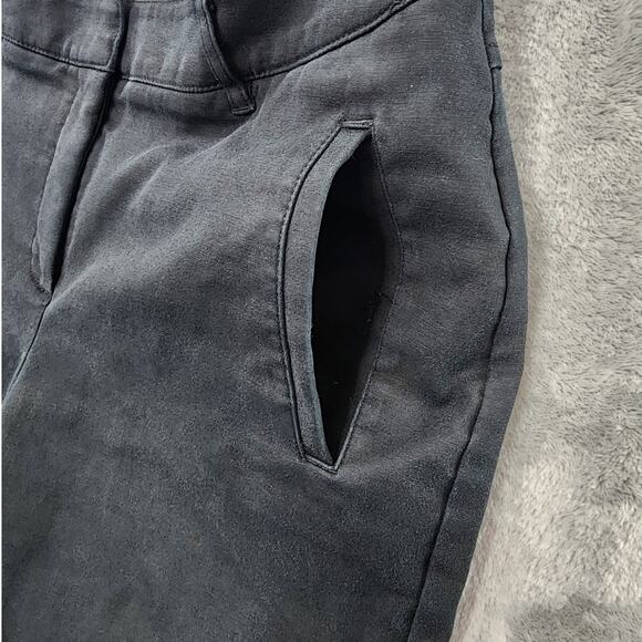 Chico's Pants Womens 0.5 S/6 Black So Slimming Mid Rise Cuffed Crop Leg Office - Picture 2 of 13